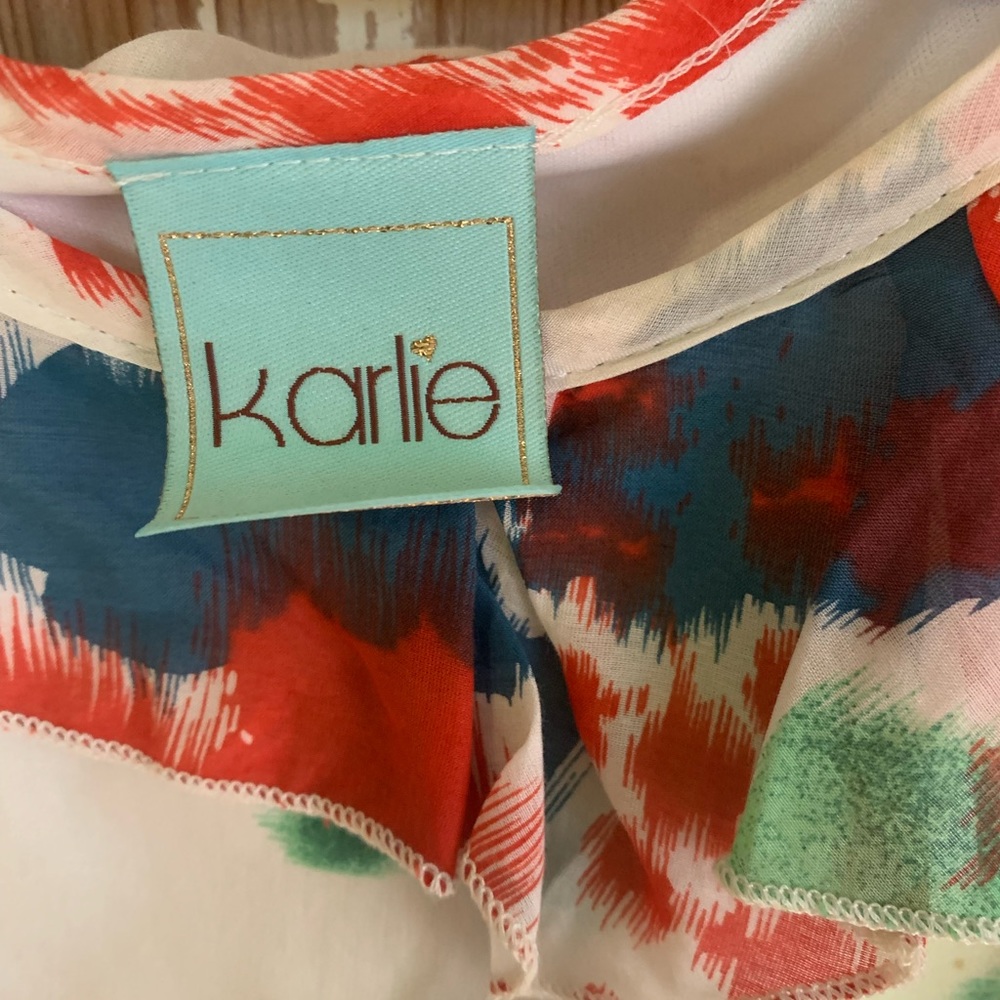 Multi Colored Patterned Shift Dress From Karlie - image 3